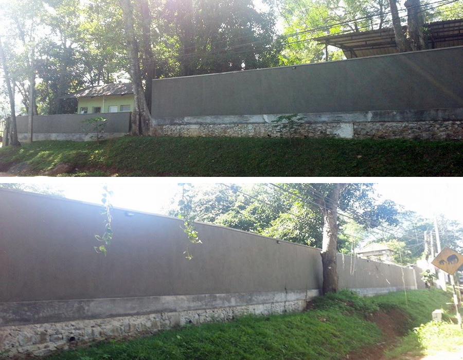 Construction of Guard wall and Security Hut for Elephant Orphanage at Pinnawala